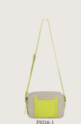  F9216-1 SAC PORTE TRAVERS EN SYNTHE LIGNE COLORIS - Maroquinerie Diot Sellier
