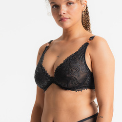 Louisa Bracq Swan Soutien-gorge plongeant noir - Un Temps Pour Elle - Lingerie