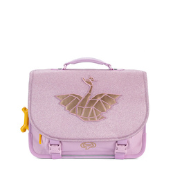  23068 - LILY PL- GEO SWAN MAUVE : CARTABLE  2 COMPARTIMENTS - Maroquinerie Diot Sellier