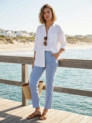 PANTALON MOTIF GEOMETRIQUE STARK - ANN'MODE 