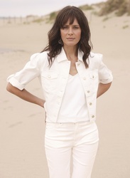 VESTE EN JEAN BLANC CHIC YEST  - ANN'MODE 