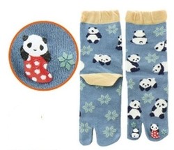 Chaussettes japonaises tabi, imprim panda - 35  40 - Comptoir du Japon