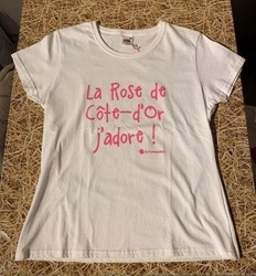 T-shirt Femme Rose de Cte-d'Or - FRUIROUGE & CIE - L'EPICERIE FERMIERE