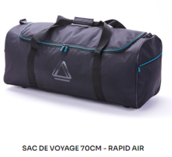 275328 CABIN BAG NOIR ET BLEU RAPID AIR - Maroquinerie Diot Sellier