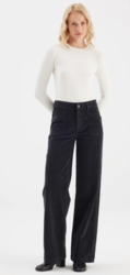PANTALON VELOURS ANTHRACITE CUP OF JOE DENIM - ANN'MODE 