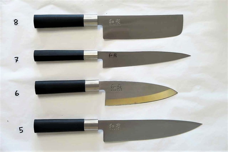 Couteau Wasabi black de KAI - chef, deba, Filet de sole, nakiri - Comptoir du Japon - Voir en grand