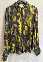 CHEMISE A IMPRIME ABSTRAIT EVA KAYAN - ANN'MODE 