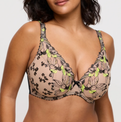 Prima Donna Manali Soutien-gorge plongeant demi-mousse jaune - Un Temps Pour Elle - Lingerie