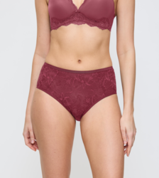 Triumph amourette charm T culotte maxi02 bordeaux - Un Temps Pour Elle - Lingerie