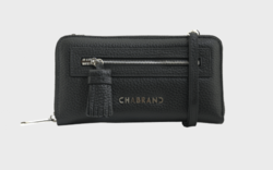 Pochette en cuir grain  - " CHABRAND " . - CHABRAND