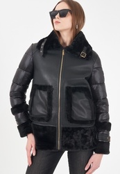 VESTE CHAUDE NOIR YES ZEE  - ANN'MODE 