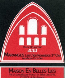 Maranges "Les Clos Roussots" 1er cru  - Maison En Belles Lies