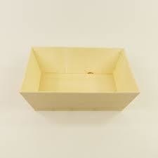 Corbeille bois naturel de peuplier 29 cm - Ferme Fruirouge