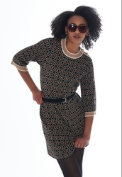 ROBE COURTE COL ROND YES ZEE - ANN'MODE 