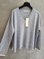 PULL A TOILES PERLES MAUD ET SACHA  - ANN'MODE 