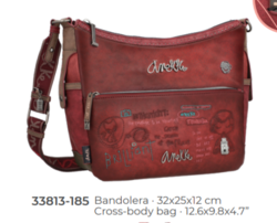 33813-185 SAC BANDOULIERE ANEKKE COLLECTION CITY ART EPUISE - Maroquinerie Diot Sellier