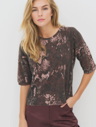 TEE SHIRT IMPRIM� ANIMALIER NU DENMARK  - ANN'MODE 