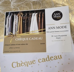 CHQUE CADEAU ANN MODE - ANN'MODE 