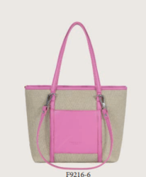 F9216-6 SAC CABAS EN SYNTHE LIGNE COLORIS - Maroquinerie Diot Sellier