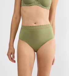  Triumph feel of modal culotte haute en coton modal Vert - Un Temps Pour Elle - Lingerie