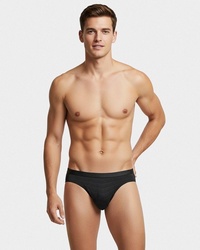 Impetus i am 1111N8900   Slip Rayures en transparence noir - Un Temps Pour Elle - Lingerie