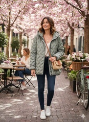 VESTE VERT SAUGE -LEBEK- - ANN'MODE 