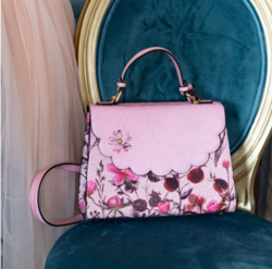 ANCASTRA 06 - SAC ROSE PORTE MAIN AVEC BANDOULIERE - Maroquinerie Diot Sellier