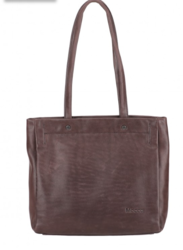 M138-02 SAC MOCCA MELLIE SHOPPING PORTE EPAULE - Maroquinerie Diot Sellier
