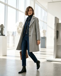 VESTE 3/4 GRIS -LEBEK- - ANN'MODE 