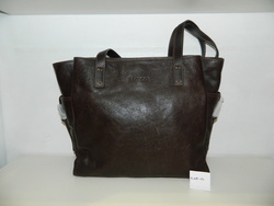 LIGNE KIM M105-02 SAC PORTE EPAULE CUIR MOCCA - Maroquinerie Diot Sellier