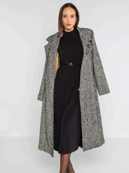 MANTEAU LONG TWEED LOKITA - ANN'MODE 