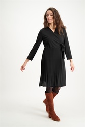 ROBE PORTEFEUIL NOIRE SIGNE NATURE - ANN'MODE 