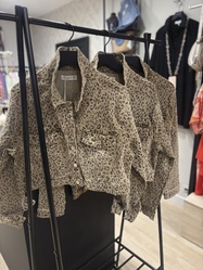 VESTE COURTE LOPARD -FOLYROSE- - ANN'MODE 