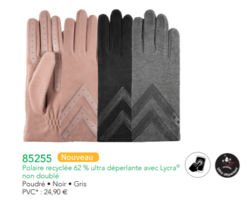 85255 GANTS COMPATIBLES TACTILES/TPOLAIRE RECYCLEE 62%  - Maroquinerie Diot Sellier