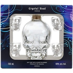 VODKA CRYSTAL HEAD Coffret 4 shooters  - WHISKIES AND SPIRITS