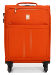 2102/55CM VALISE 4 ROUES LAS VEGAS ORANGE - Maroquinerie Diot Sellier