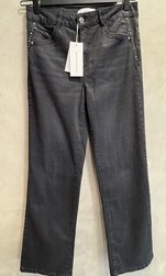 JEAN NOIR DETAILS CLOU SUR LES POCHES EVA KAYAN - ANN'MODE 