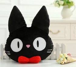 Coussin Peluche Chat Noir Kiki La Petite Sorciere Mangaland