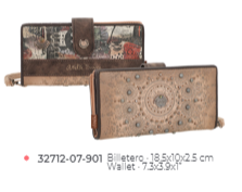 32712-07-901 PORTE FEUILLE A BILLETS IXCHEL ANEKKE EPUISE - Maroquinerie Diot Sellier