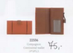 22556 COMPAGNON 19X10X2,5 cm cuir de vachette grainée - Maroquinerie Diot Sellier