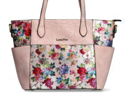AMEP 03 - SAC ROSE PORTE EPAULE AVEC BANDOULIERE - Maroquinerie Diot Sellier