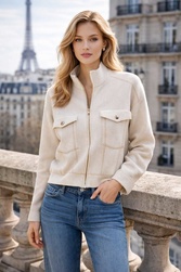 GILET SURPIQURES EVA KAYAN  - ANN'MODE 