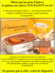 Gâteau aux épices Toussaint - FROMAGERIE AU GAS NORMAND - DIJON