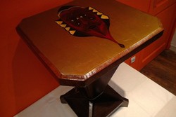 Table en bois peinte  L'ATELIER DU FENNEC   - L'ATELIER DU FENNEC