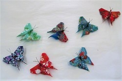 Broches artisanales en origami (papier pli) - Comptoir du Japon