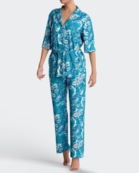 Impetus Bonnie pyjama chemisier bleu en coton modal - Un Temps Pour Elle - Lingerie