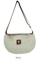 SAC BANANE EN FAUSSE FOURRURE LE VOYAGE EN PANIER  - ANN'MODE 