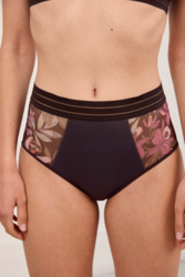 Maison Lejaby Nighty Garden Culotte Haute violet - Un Temps Pour Elle - Lingerie