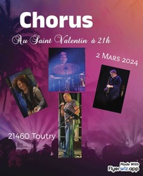 Samedi 2 Mars 2024 - CHORUS en concert  - Caf concert Le St Valentin