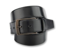 351876 - CEINTURE BOMBE DE 3.5 CM EN T-LUCIDO - Maroquinerie Diot Sellier